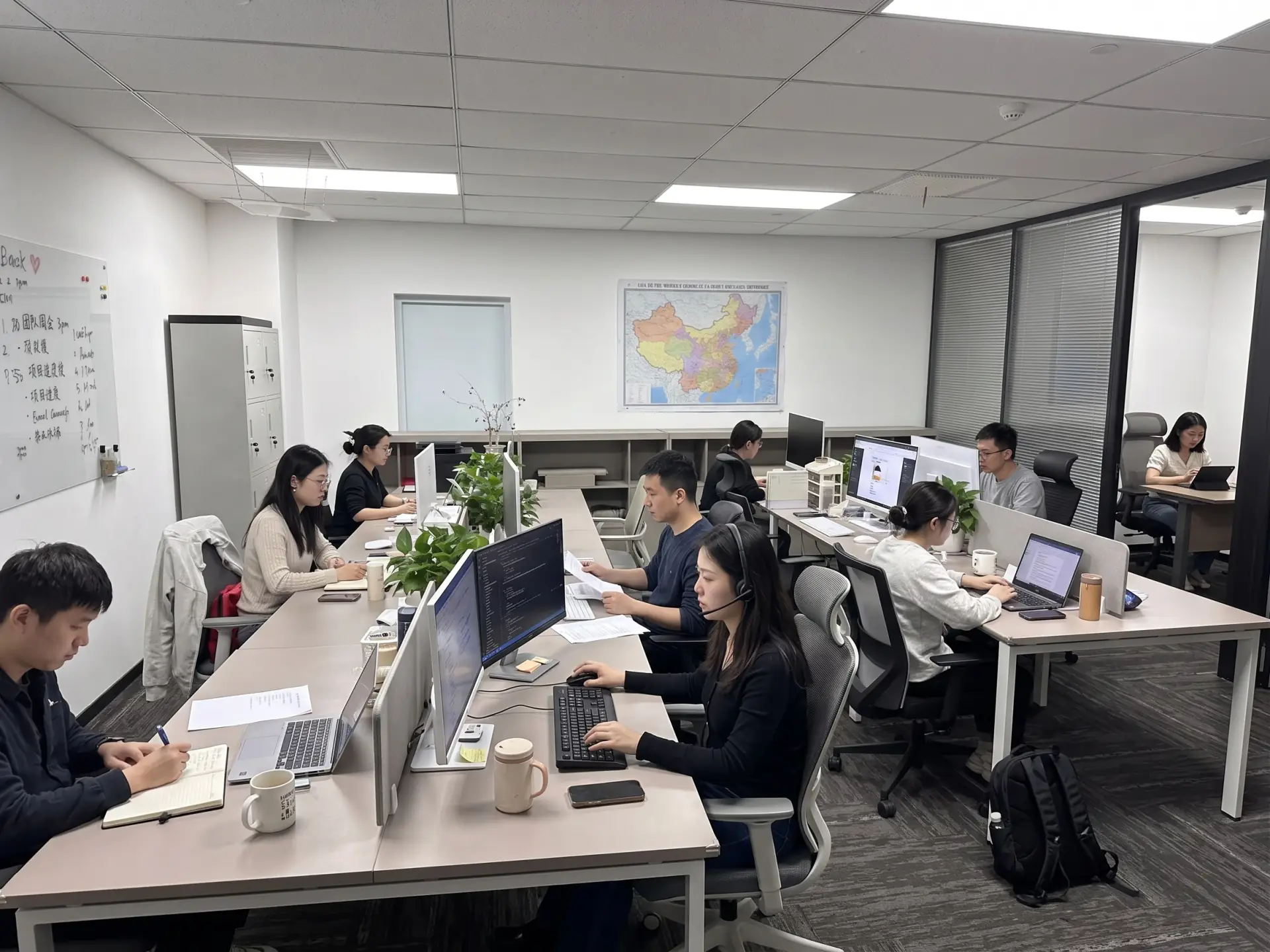 The Zelenberg team at work in the office